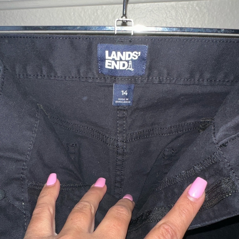 Lands' End Black Flare & Wide Leg Jeans